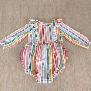 Rufflebutts Striped Romper